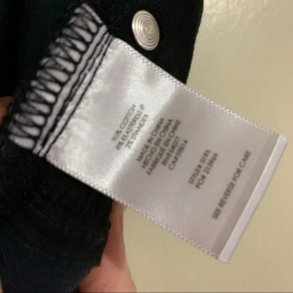 CAbi #3195 Skinny Floral Lace Paisley Blue Denim Jeans size 4 - Picture 6 of 9